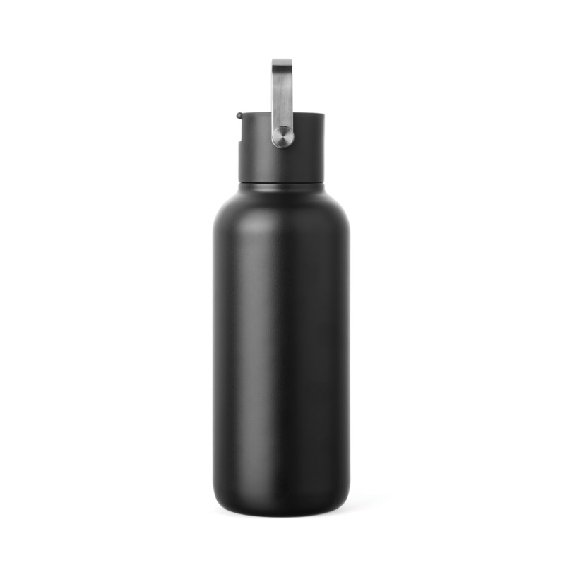 VINGA Cael RCS nerezová fľaša so slamkou 600 ml čierna 3