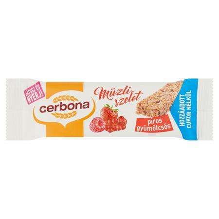CERBONA Cereálna tyčinka, červené ovocie