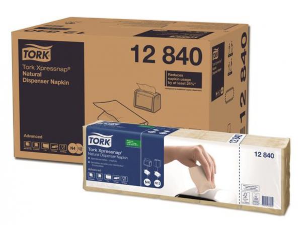 Servítky do zásobníka, 1-vrstvové, 21,3x33 cm, N4 systém, Advanced, TORK "Xpressnap®", prí 1