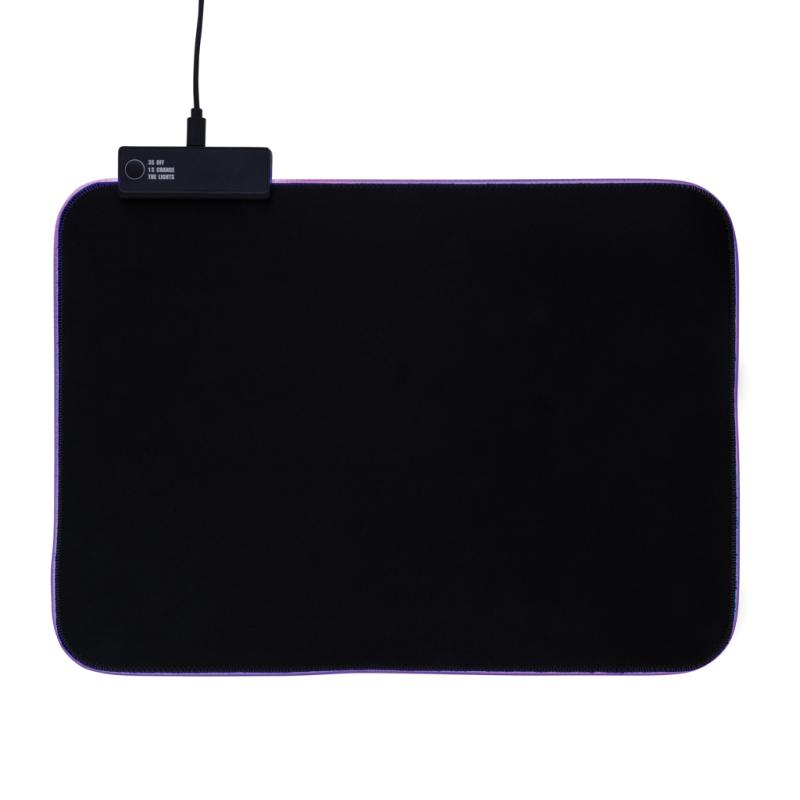 RGB herná podložka pod myš čierna 6