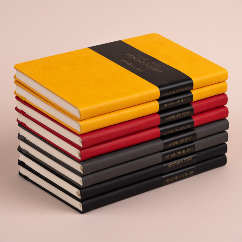 NOTIQUE Notes Červený, linajkovaný, 13 x 21 cm 5