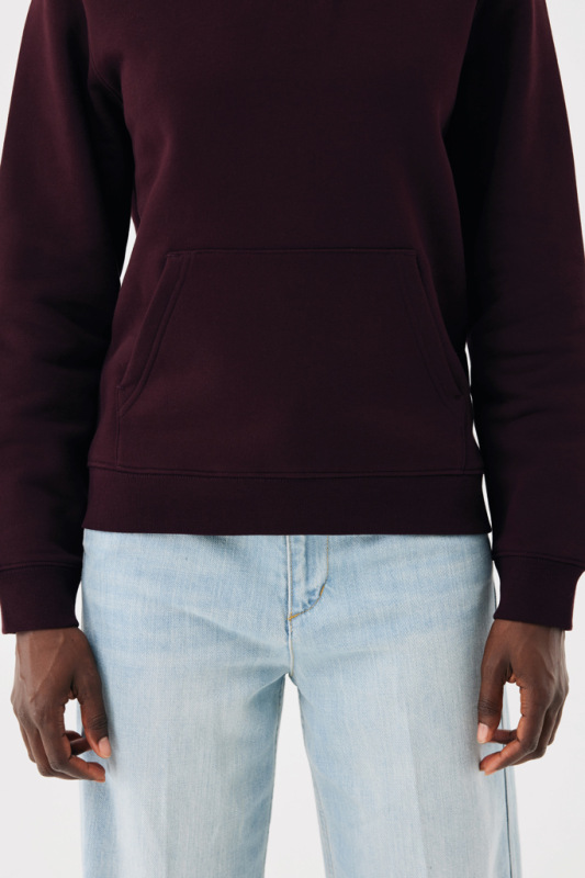 IQONIQ Joshua Unisex mikina s kapucňou z rec. bavlny merlot S 9