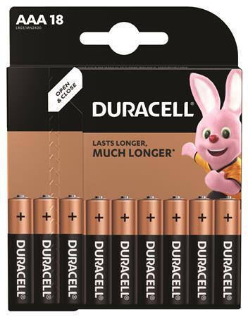 Batéria, mikro AAA, 18ks, DURACELL "Basic" 1