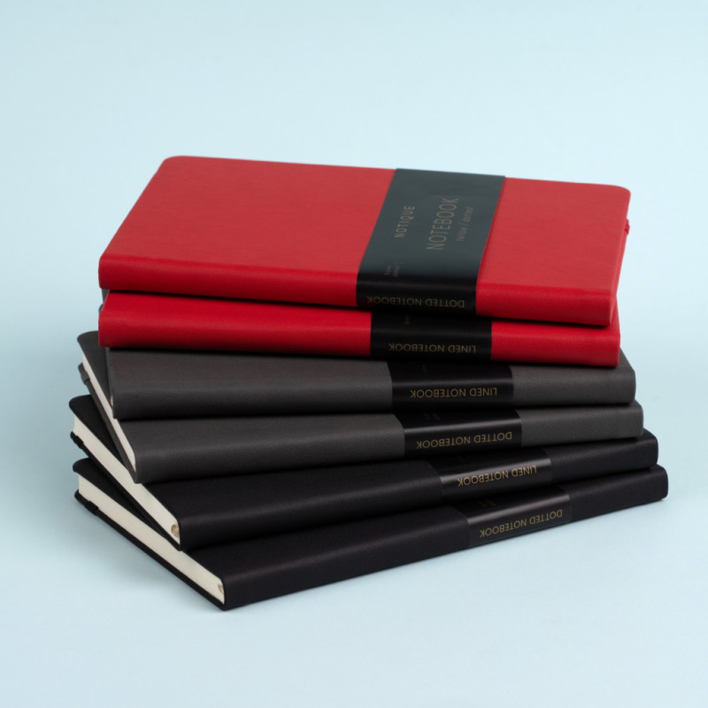 NOTIQUE Notes Sivý, bodkovaný, 13 x 21 cm 4