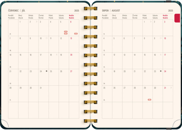 NOTIQUE Špirálový 18-mesačný diár Petito – Líška 2025/2026, 13 x 18 cm 3