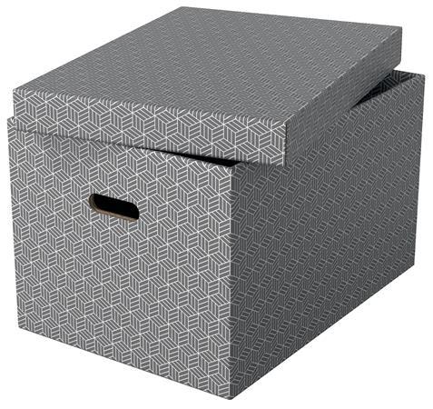 Úložný box, veľkosť L, ESSELTE "Home", sivá 2