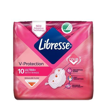 Hygienické vložky, ultra normal, s krídelkami, 10 ks, LIBRESSE 1