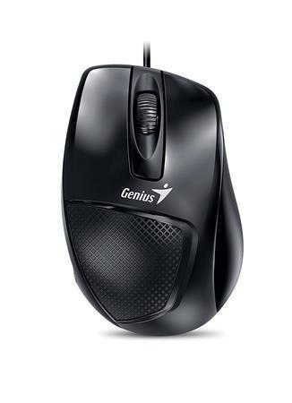 Myš, drôtová, optická, normálna veľkosť, USB, GENIUS "DX-150X", čierna 2