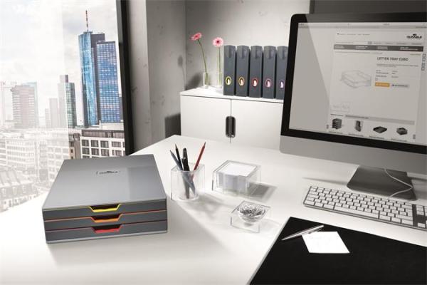 Odkladač, sada, plastový, 73 mm, DURABLE "VARICOLOR®", mix farieb 3