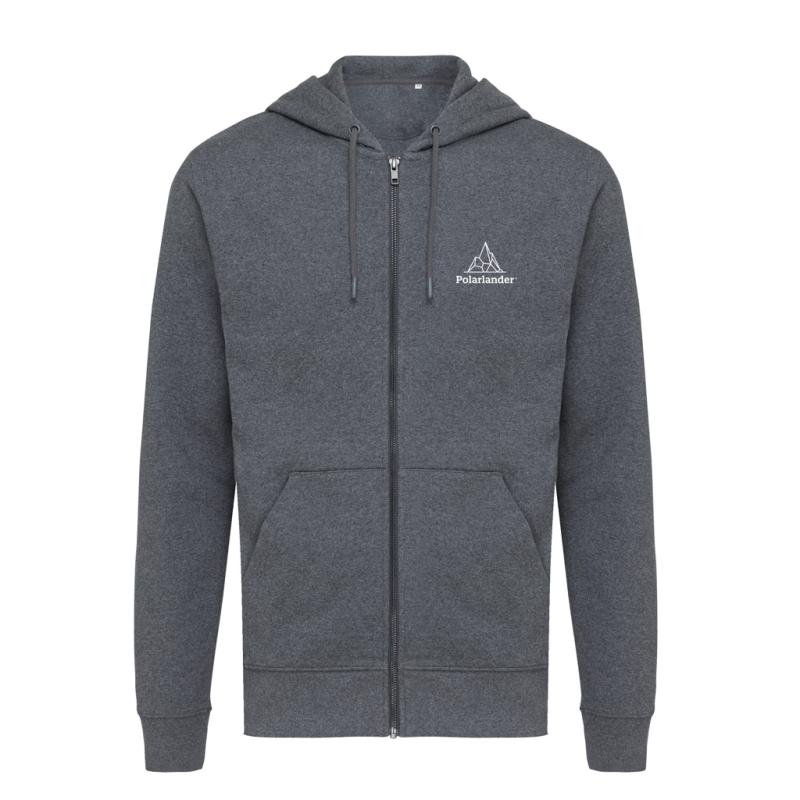 Mikina na zips s kapucňou IQONIQ Abisko z recykl. bavlny heather anthracite S 4