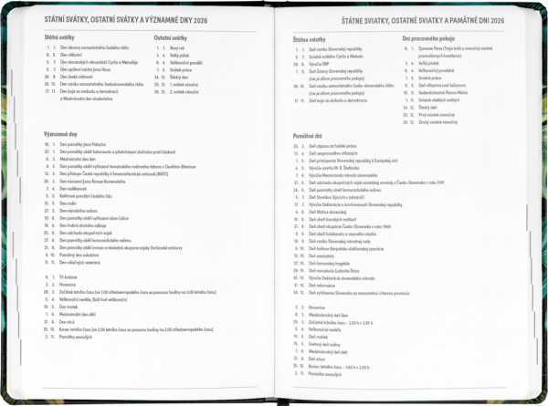 NOTIQUE 18-mesačný diár Petito – Monstera 2025/2026, 11 x 17 cm 4