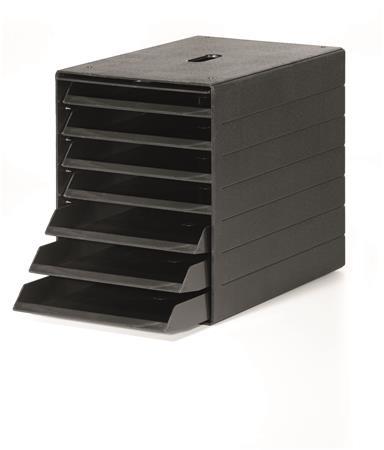 Zásuvkový box, plastový, 7 zásuviek, DURABLE "Idealbox Plus", antracitová 1