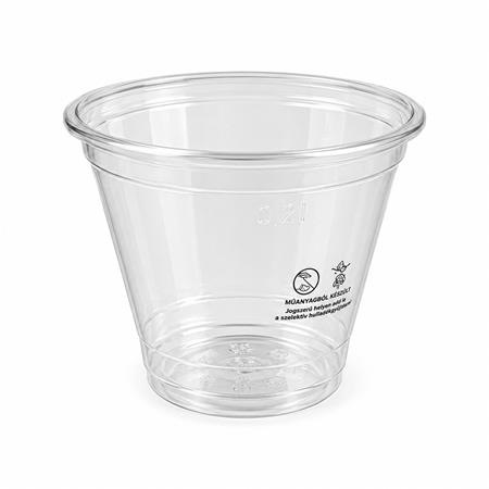 . Plastový shaker a koktailový pohár, 2 dl, 50 ks, číry 1