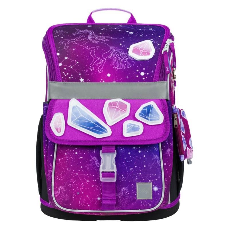 BAAGL SET 3 Zippy Unicorn Universe - Kreativ: aktovka, penál, sáček 1