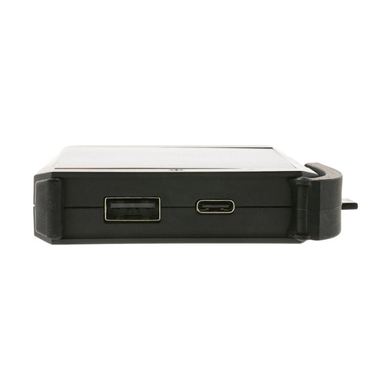 Solárna bezdrôt. powerbanka Skywave 5000mAh 10W z RCS RPET čierna 9