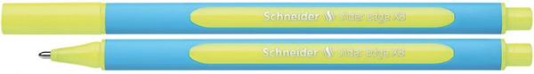 Guľôčkové pero, 0,7 mm, s vrchnákom, SCHNEIDER "Slider Edge XB", žlté 1