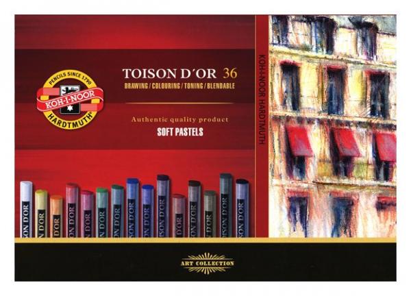 Krieda, prašná, KOH-I-NOOR "Toison 8515/36", 36 rôznych farieb 1