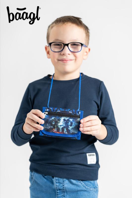 BAAGL Peňaženka na krk Roboty 5