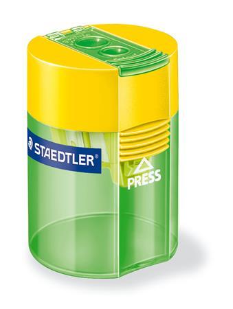 Strúhadlo, dvojdierové, so zásobníkom, STAEDTLER, mix farieb 3