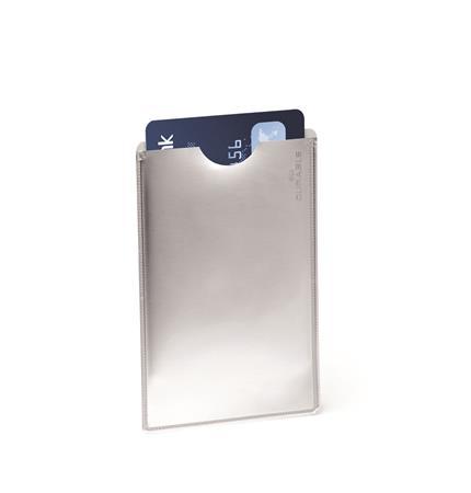 Plastové puzdro, 1-kusové, na RFID kartu, DURABLE, strieborná 2