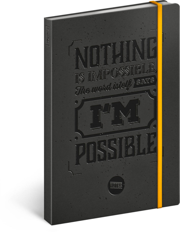 NOTIQUE Motivačný notes, linajkovaný, 13 x 21 cm