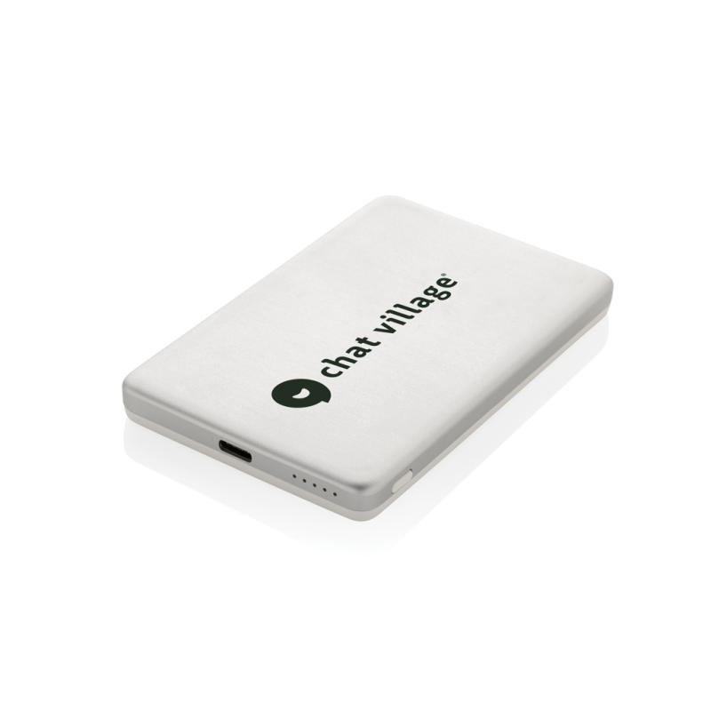 Magnetická powerbanka Orion 5000mAh 5W z RCS hliníka strieborná 8
