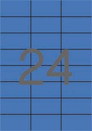 Etikety, 70x37 mm, farebnés, APLI, modré, 2400 etikiet/bal 1