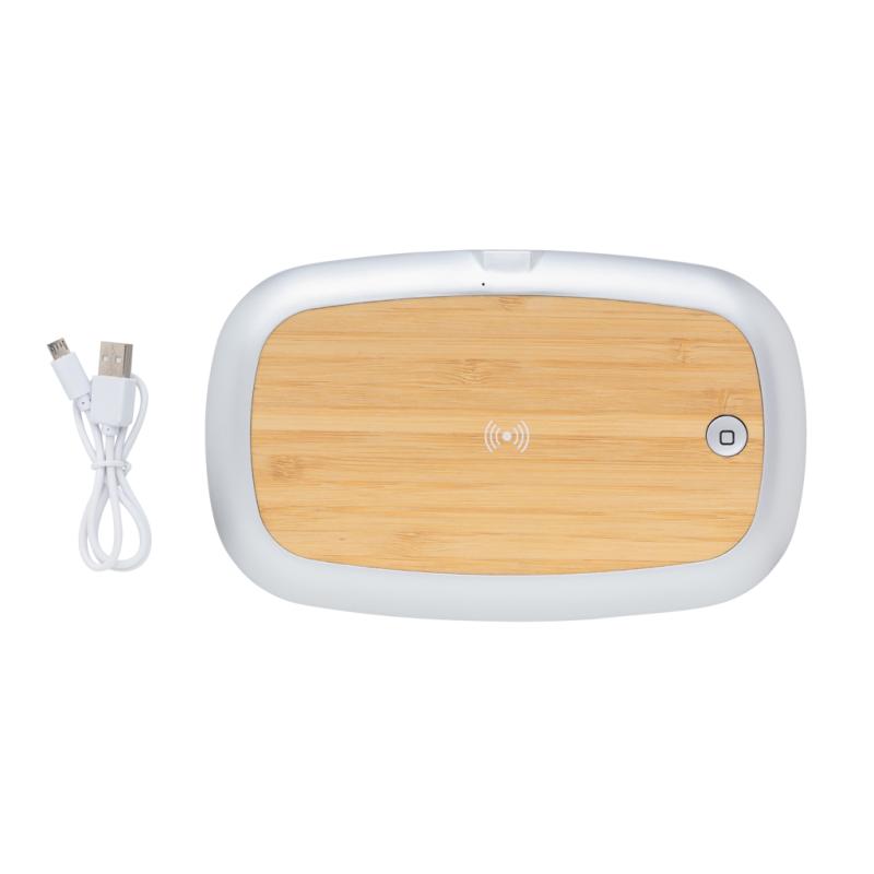 UV-C sterilizačný box s bezdrôtovým nabíjaním 5W Rena sivá 2
