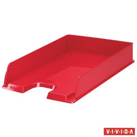 Odkladač, plastový, ESSELTE "Europost", Vivida červený 1