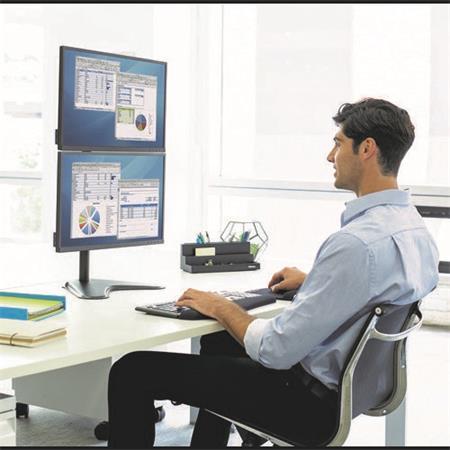 Držiak na monitor, FELLOWES, "Professional Series™ Dual Stacking", čierna 2