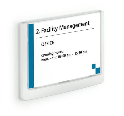 Informačná tabuľa, 149x105,5 mm, DURABLE "CLICK SIGN", biela 5