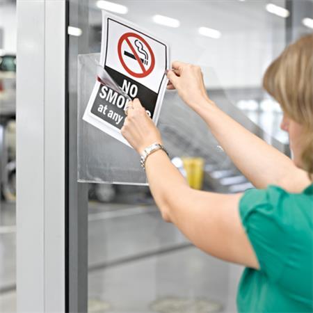 Samolepiaca prezentačná tabuľa, A3, TARIFOLD "Kang", červená 2
