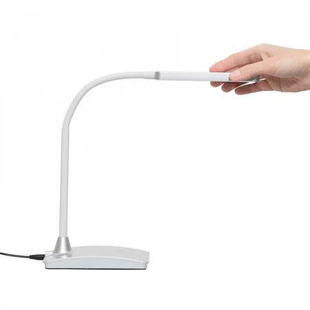 Stolová lampa, LED, stmievateľná, MAUL "Pearly colour vario", strieborná 5