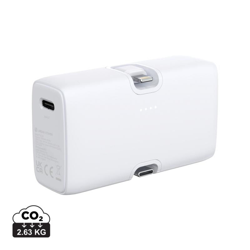 Powerbanka Urban Vitamin Los Angeles 20W PD z plastu RCS biela