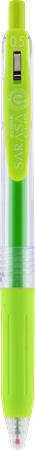 Gélové pero, 0,33 mm, stláčací mechanizmus, ZEBRA "Sarasa Clip", svetlozelené 2