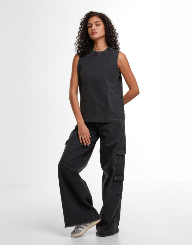 Dámske vintage prané tielko 4