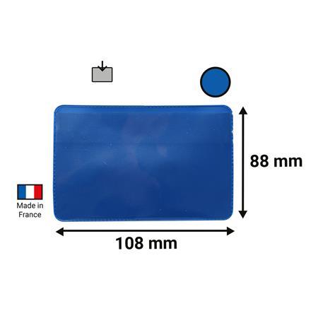 Logistické vrecko, samolepiace, 100×60 mm, PVC, DJOIS, modrá 3