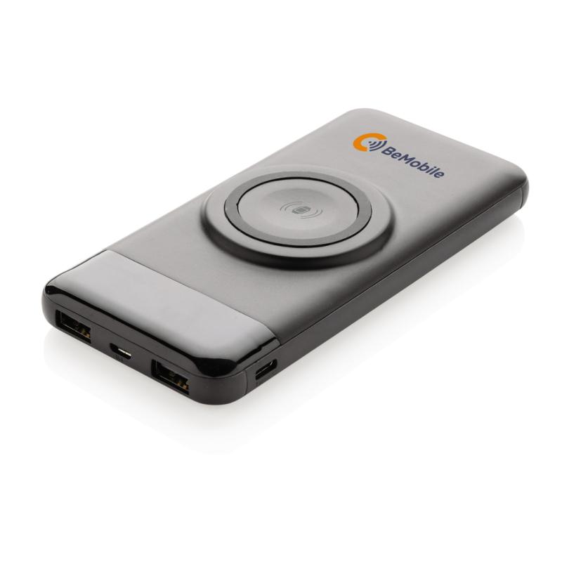 Bezdrôtová powerbanka 10 000 mAh s nabíjačkou hodiniek čierna 8
