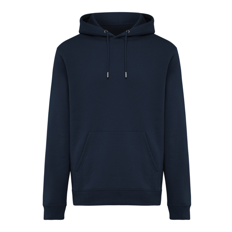 IQONIQ Joshua Unisex mikina s kapucňou z rec. bavlny námornícka modrá L 1