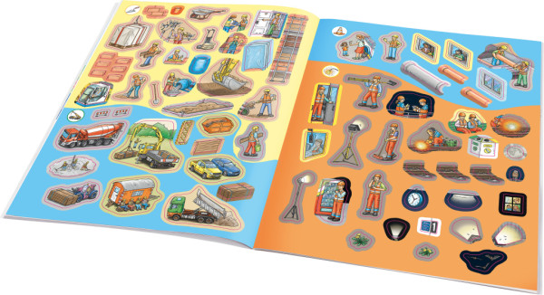 Môj prvý samolepkový zošit – STAVEBNÉ STROJE 3