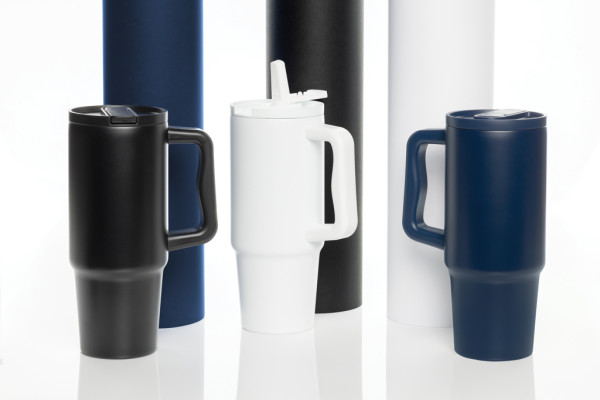 Embrace nepretekajúci tumbler z recykl. nerez. ocele 900ml biela 6