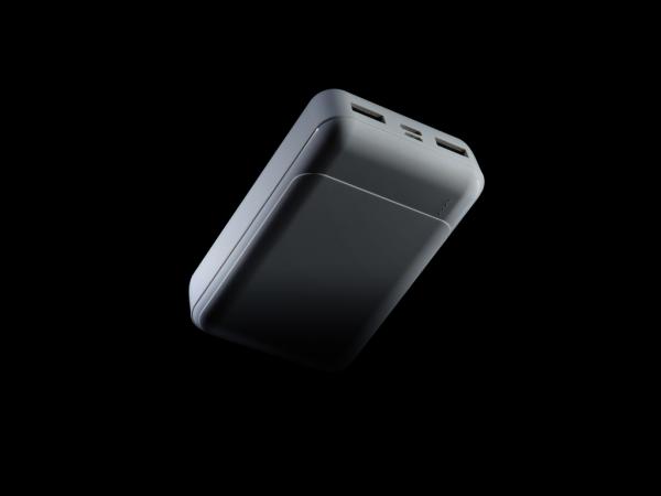 Powerbanka 10 000 mAh z RCS recyklovaného plastu biela 11