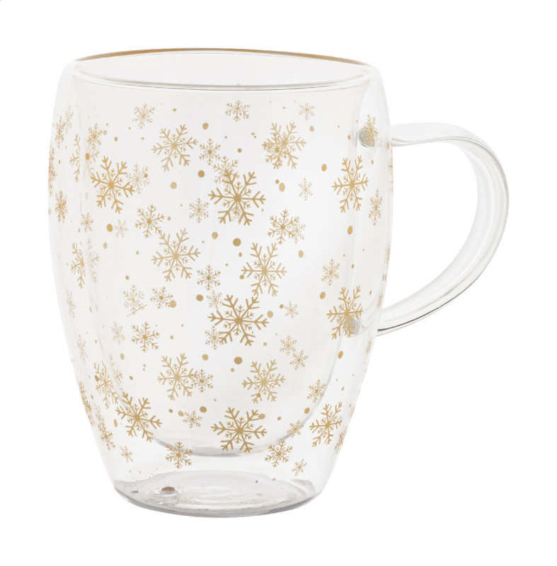 Snostro vianočný sklenený termohrnček