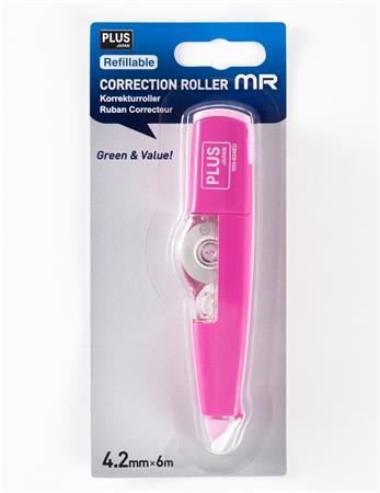 Korekčný roller, 4,2mm x 6m, PLUS "MR", ružový 2