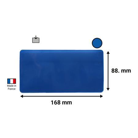 Logistické vrecko, samolepiace, 160×80 mm, PVC, DJOIS, modrá 2