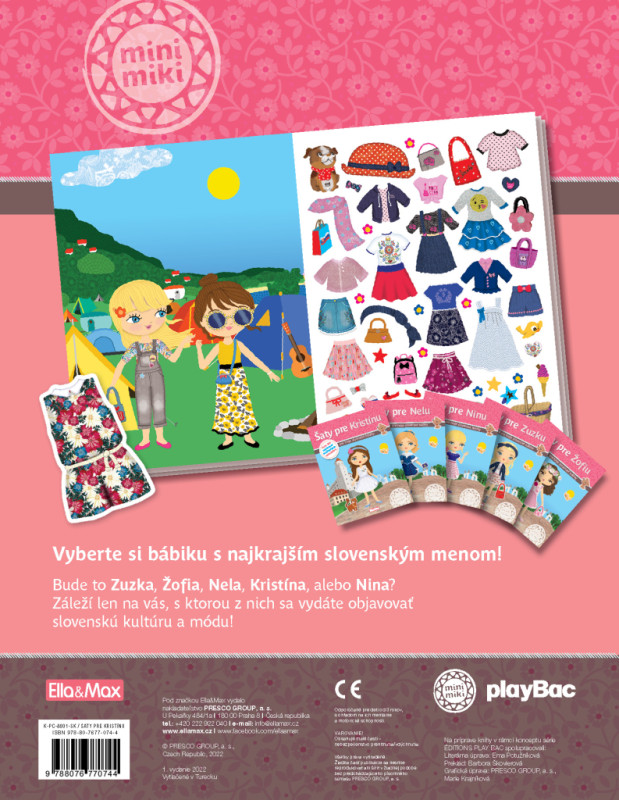 Šaty pre KRISTÍNU ─ Kniha samolepiek 5