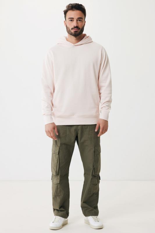 Mikina s bočnými vreckami IQONIQ Yengo z rec. bavlny cloud pink XXXL 13