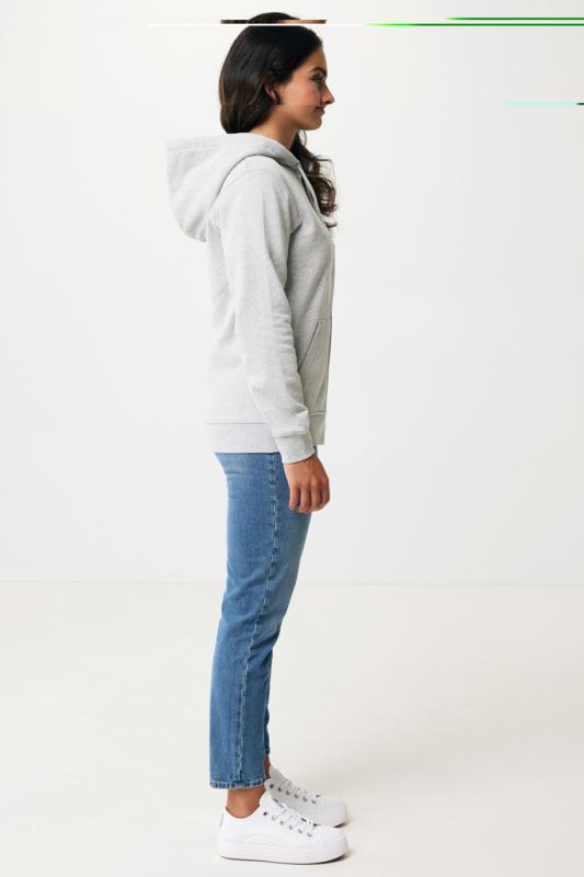 Mikina na zips s kapucňou IQONIQ Abisko z recykl. bavlny heather grey M 8