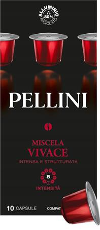 Kávové kapsule, do kávovarov Nespresso®, 10 ks, PELLINI, "Vivace" 1