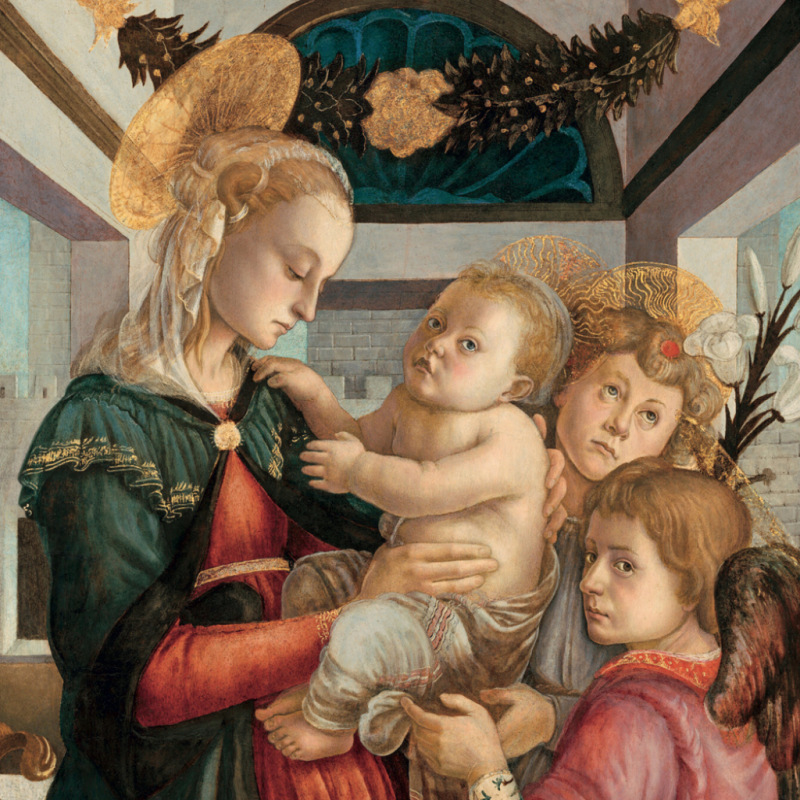 NOTIQUE Grid calendar Sandro Botticelli 2027, 30 x 30 cm 3